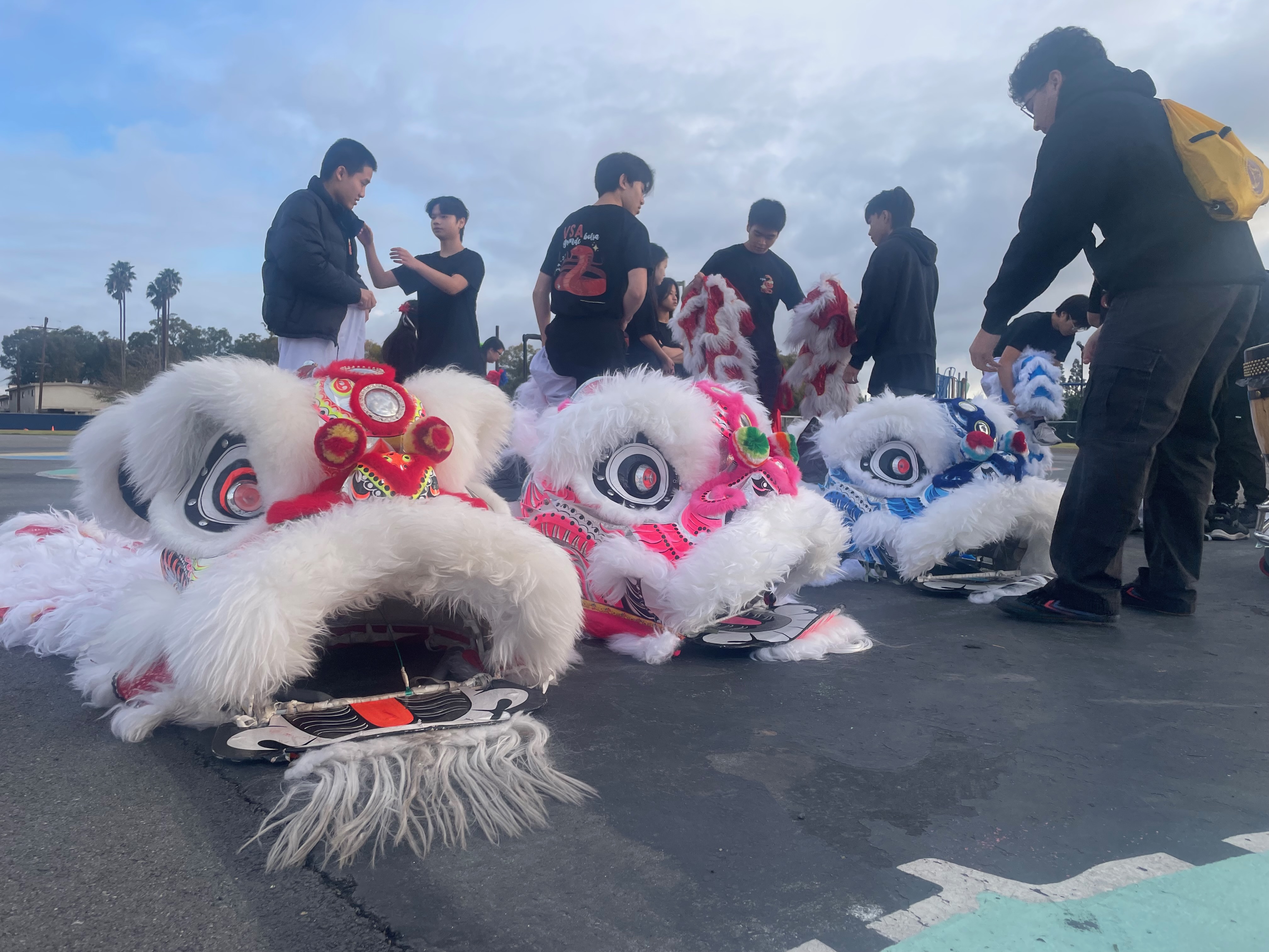 Bolsa Grande HS Lion Dancers helped Peters celebrate Lunar New Year!