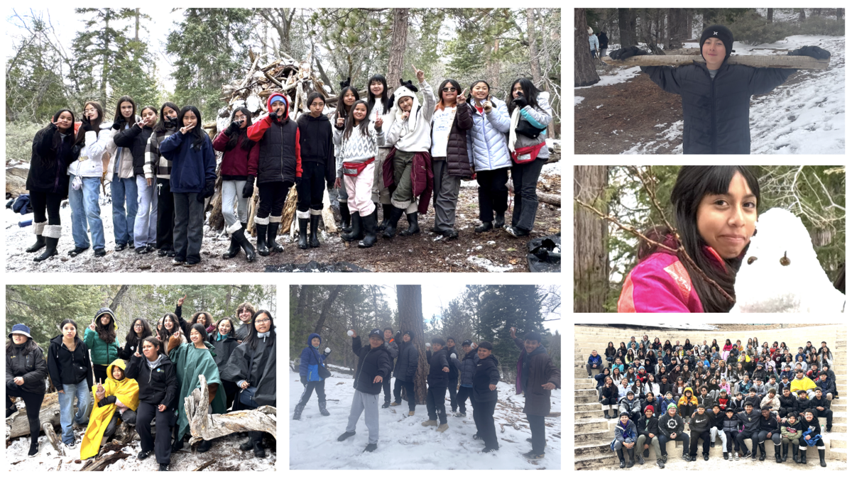 6th Graders Having Fun in the Snow during Science Camp