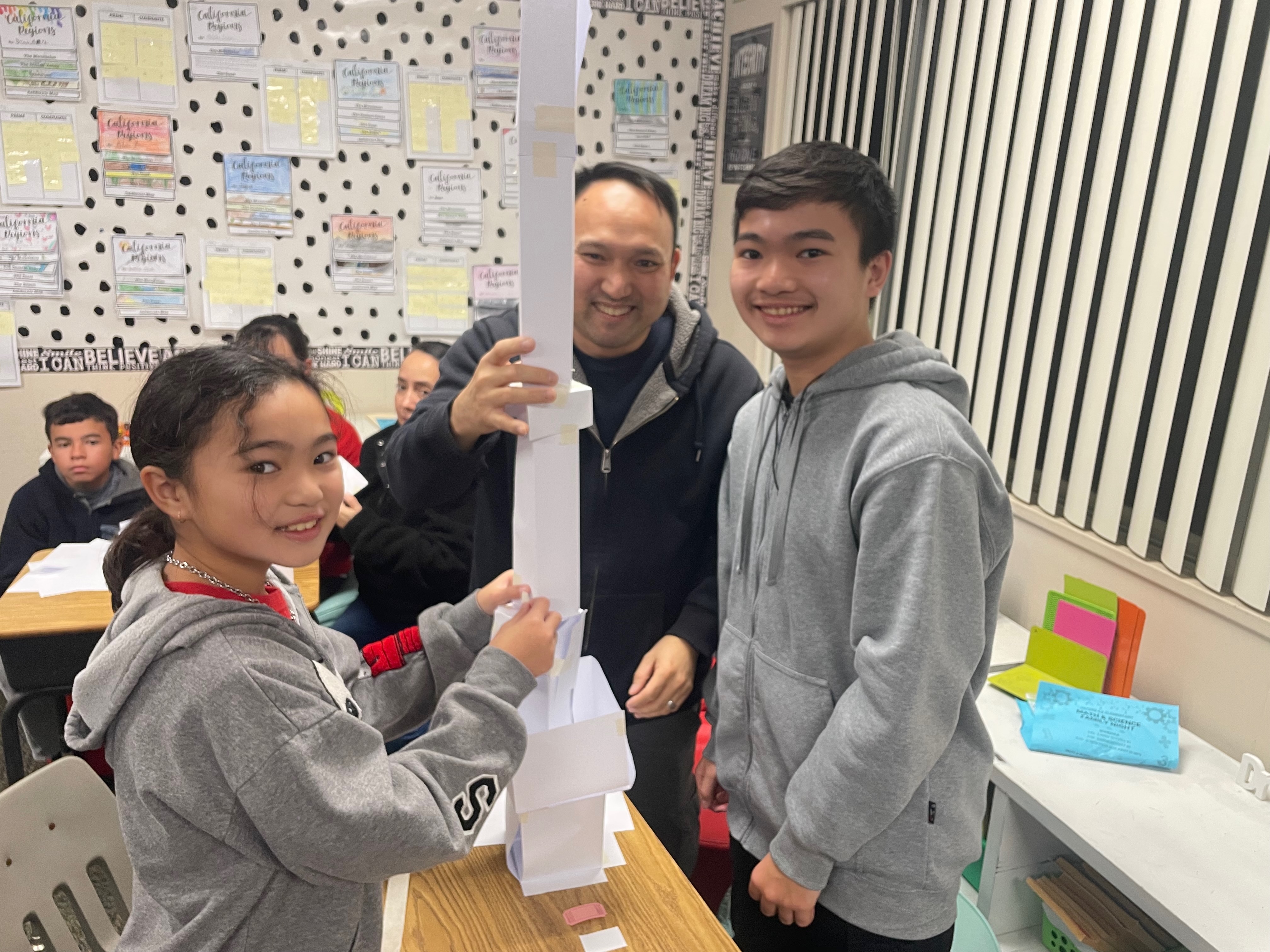 Math and Science Night Tower Engineering